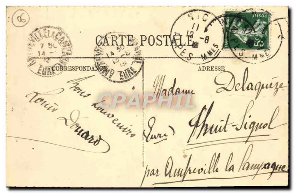 Villefranche - Die Stadt und der Hafen — LL, n°28 - Rückseite