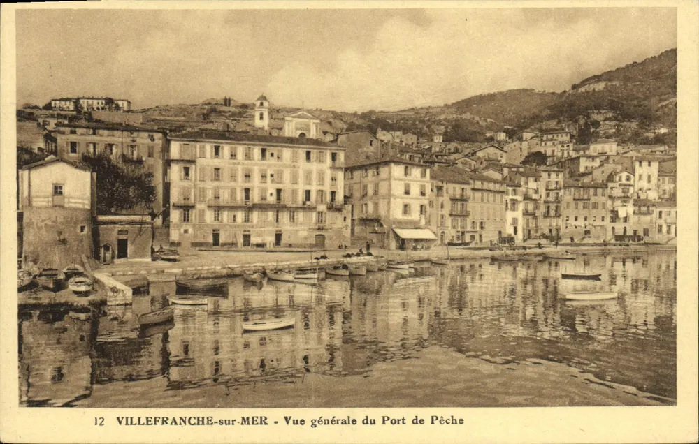 VILLEFRANCHE-sur-MER — Allgemeiner Blick auf den Fischereihafen — Edition Weilome-Hôtel, Nr. 12 - Vorderseite