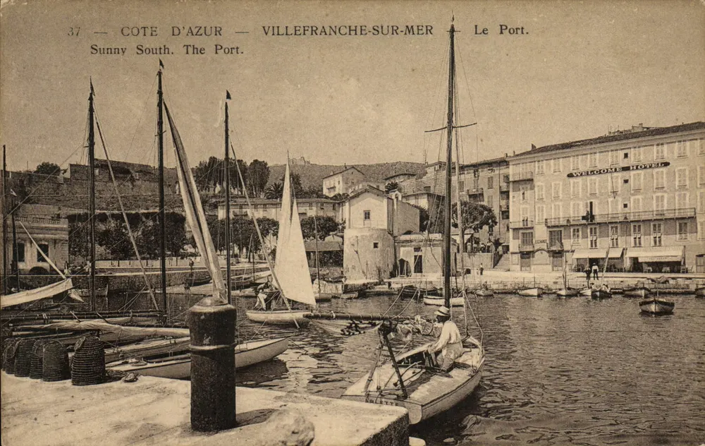 Villefranche-sur-Mer — Le Port — Édition Taibra à Nice, n°37 - Recto