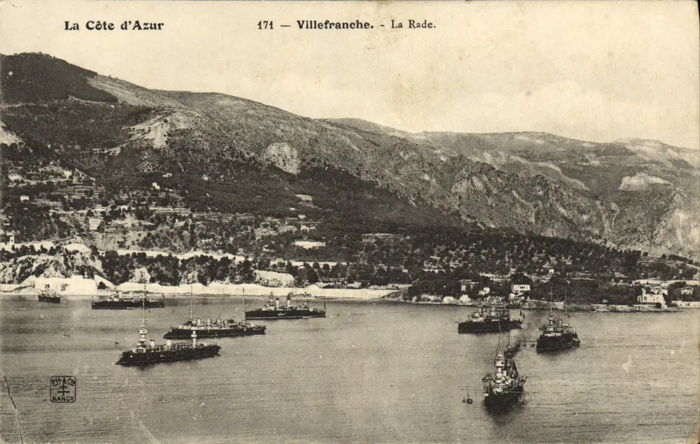 Villefranche - A Baía — A Costa Azul — editor RAY & CO, NANCY, n° 174 - Frente