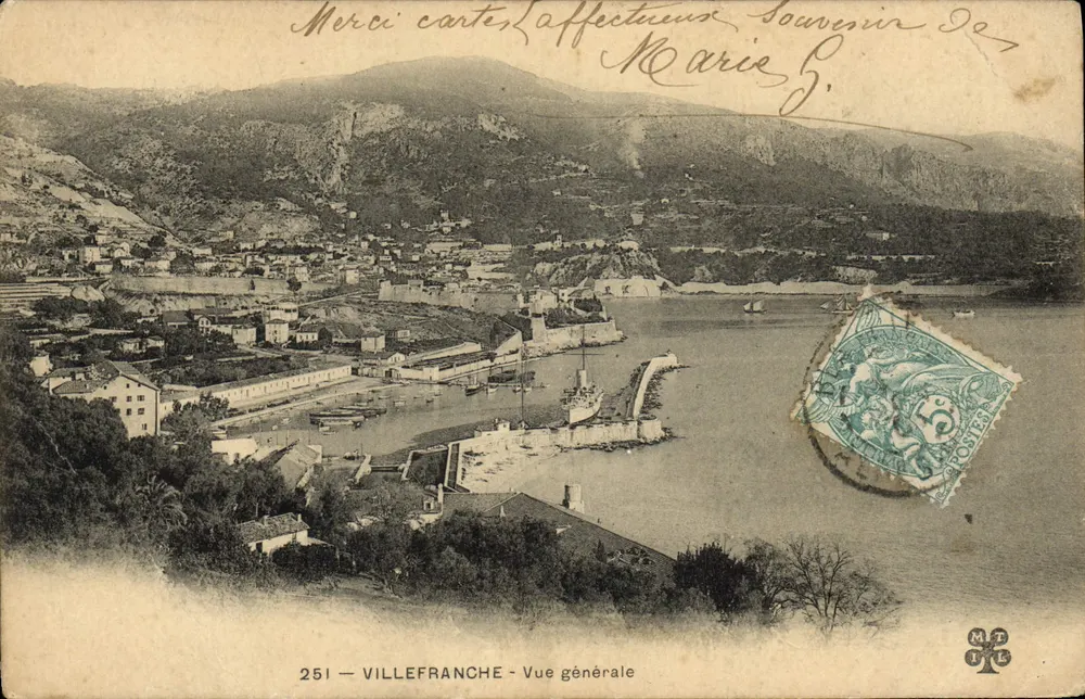 Villefranche - Vue générale — éditeur MT L, n° 251 - Frente
