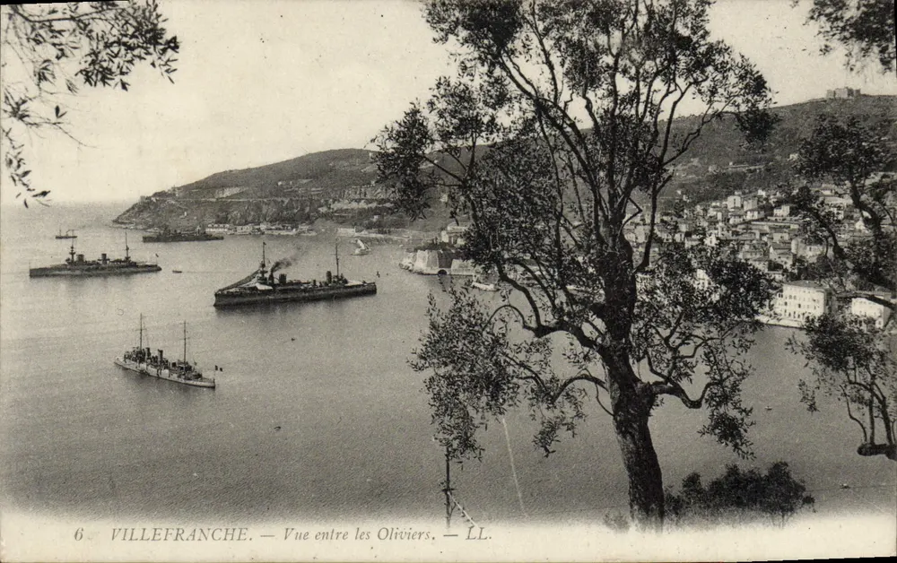 Villefranche — Blick zwischen den Olivenbäumen — LL. — N°6 - Vorderseite