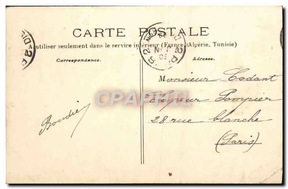 THEIL-S-VANNE (Yonne) — Am Kreuzungspunkt vierer Straßen — Hôtel Charton Café - Rückseite