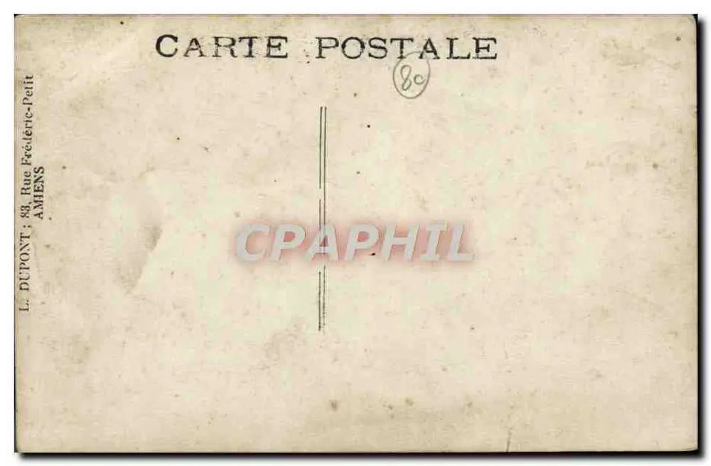 Família ao ar livre — foto de grupo — L. DUPONT, Amiens - Verso