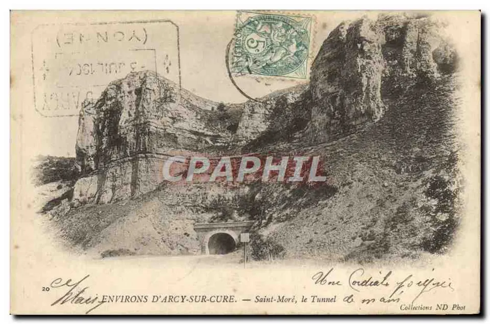 Em torno de Arcy-sur-Cure — Saint-Moré, o Túnel de Roman - Frente