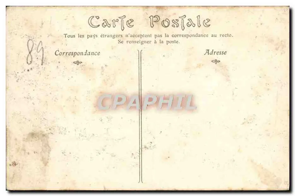 Arcy-sur-Cure — Ingang van de Grotten — ND Phot - Achterkant
