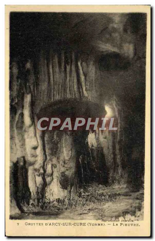 Grottes d'Arcy-sur-Cure (Yonne) — A Polvo — Editor A. Jourlin, n°7 - Frente