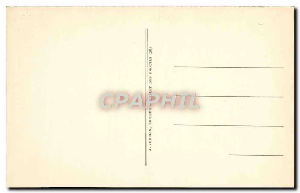 Grutas de Arcy-sur-Cure (Yonne) — O Calvário — Editor Le Calvaire, n° 27 - Verso