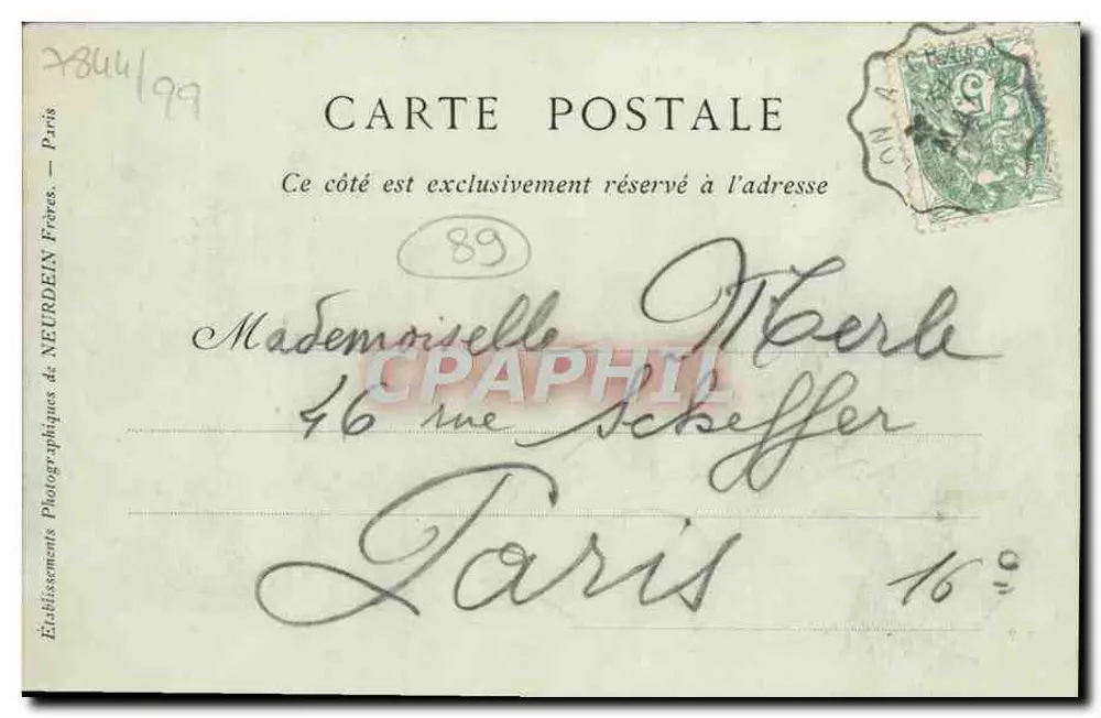 Arcy-sur-Cure — Eingang zur Grotte des Fées — Collections ND Phot - Rückseite