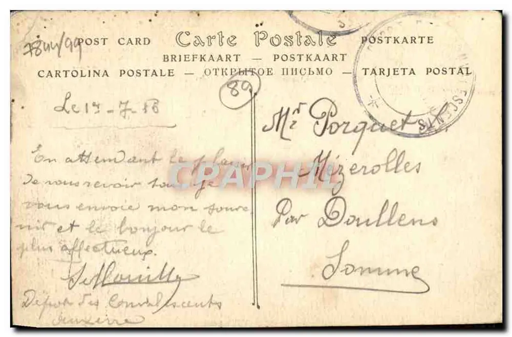 Auxerre — Vue prise de l'écluse de Baudin — Notices J. D. - Verso