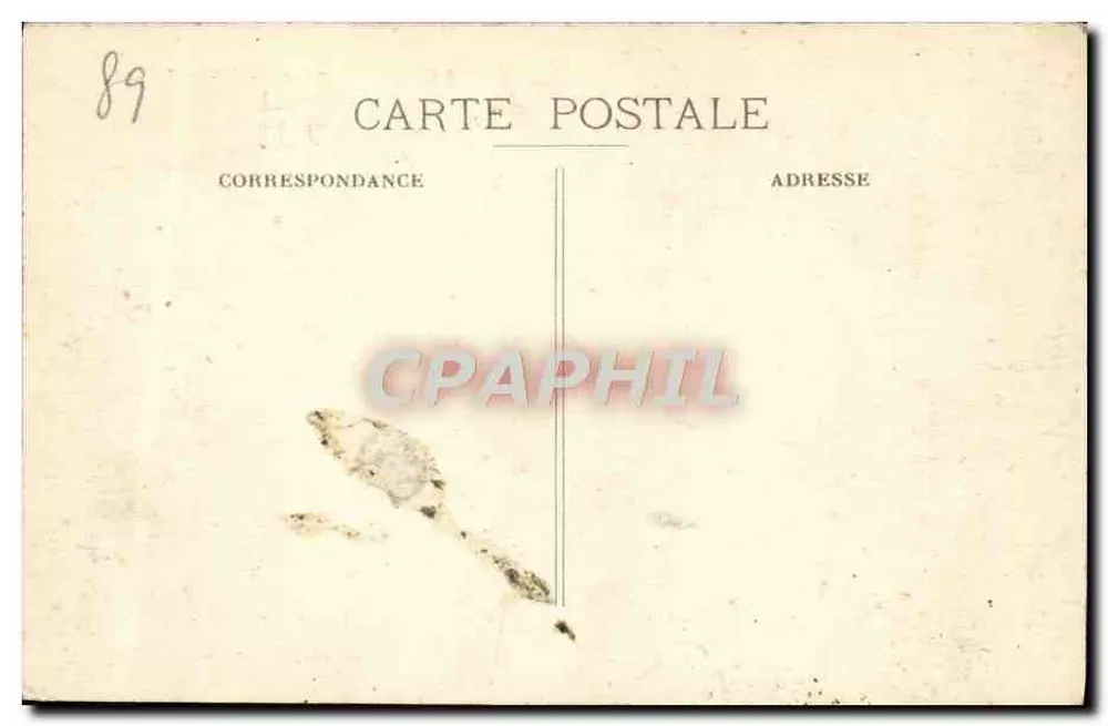 Auxerre — A Prefeitura — editor: H. N. Mallet - Verso