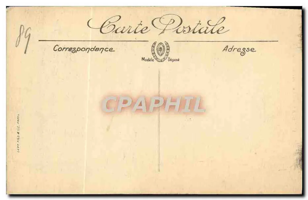 Auxerre — Torre da Relógio — Edição Lanoir, n°63 - Verso