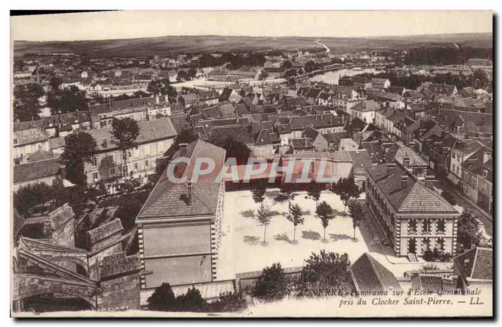 ZUMERKRE — Panorama der Gemeinschaftsschule vom Turm der Kirche Saint-Pierre — LL. - Vorderseite