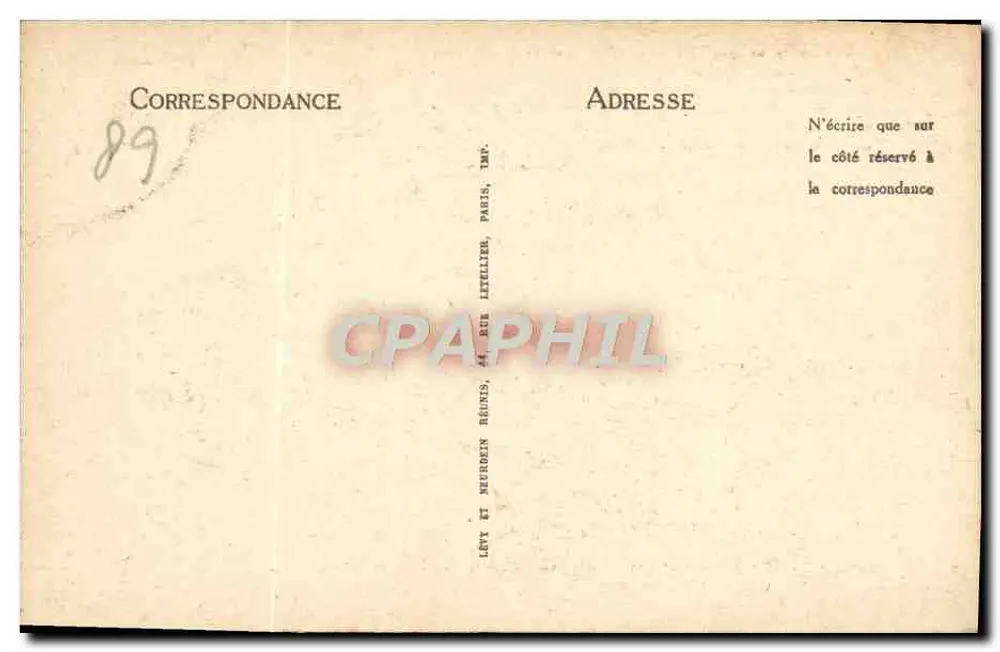 Auxerre — Die Quais und die Kathedrale — Notices J. D. - Rückseite