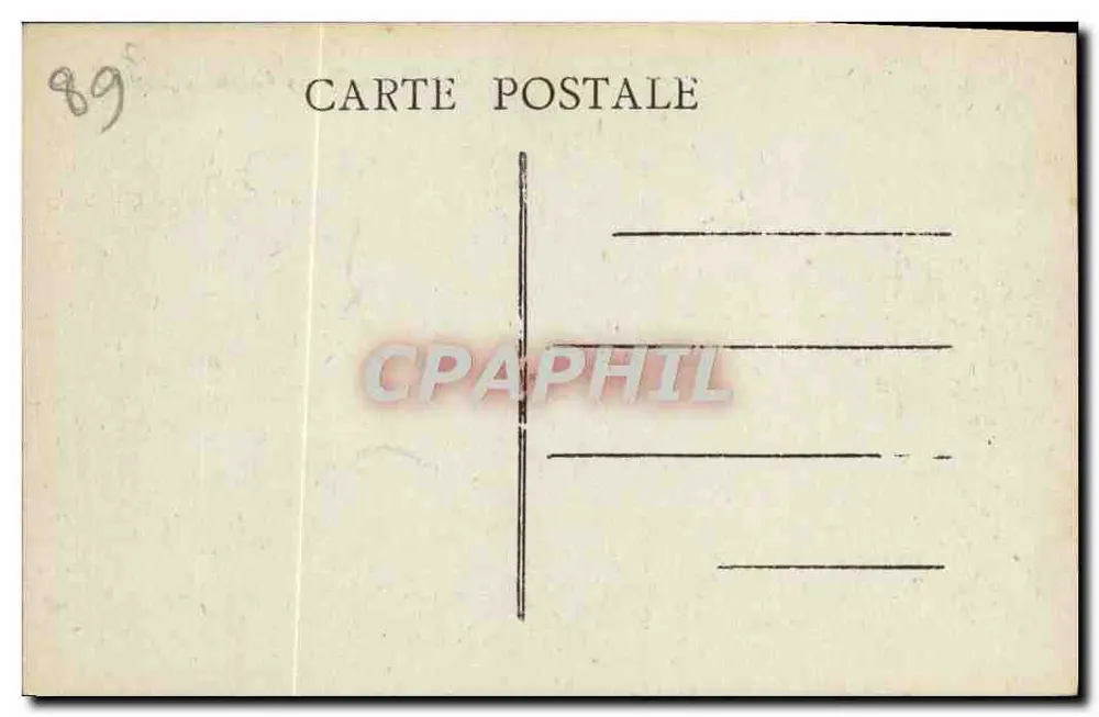Auxerre — O Palácio de Justiça — Editor C. Dumoulin - Verso