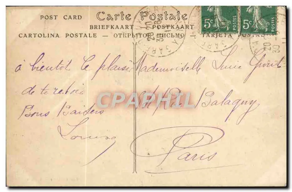 Auxerre — O Ponte Paul-Bert — Toulot, editor — n°26 - Verso