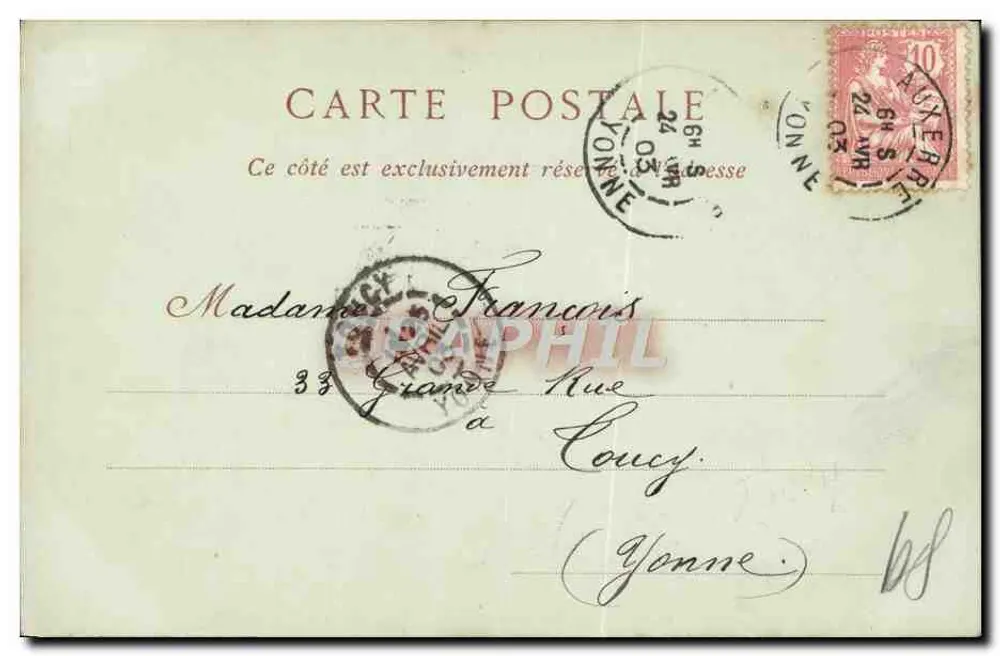 Auxerre — O Pont Paul Bert — Coleção ND. Fot. - Verso