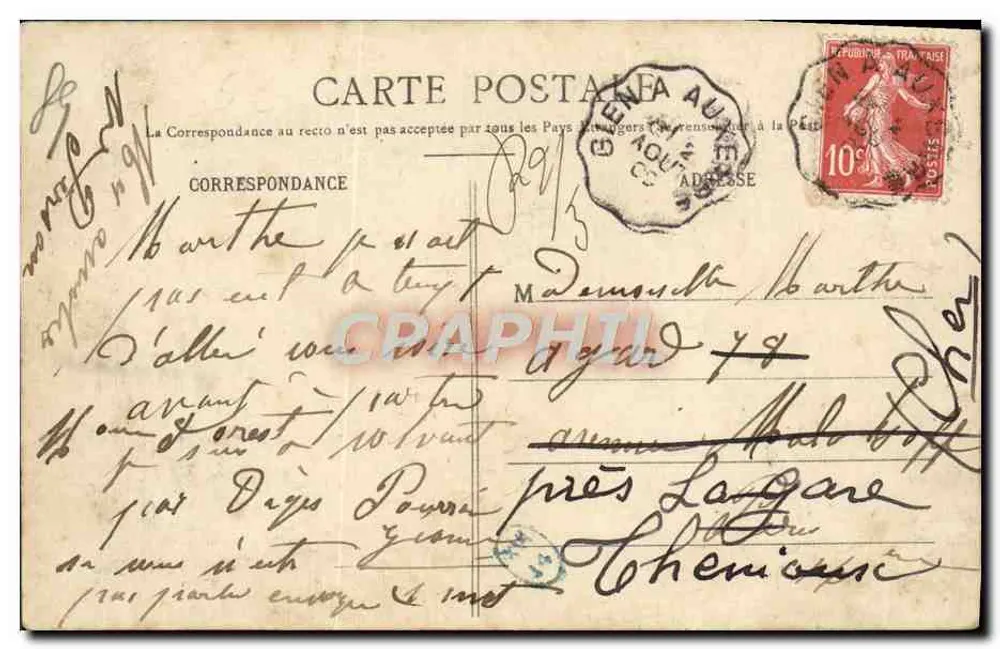 Auxerre - Torre da Hora — Paul Boulvia, editor, n°1 - Verso