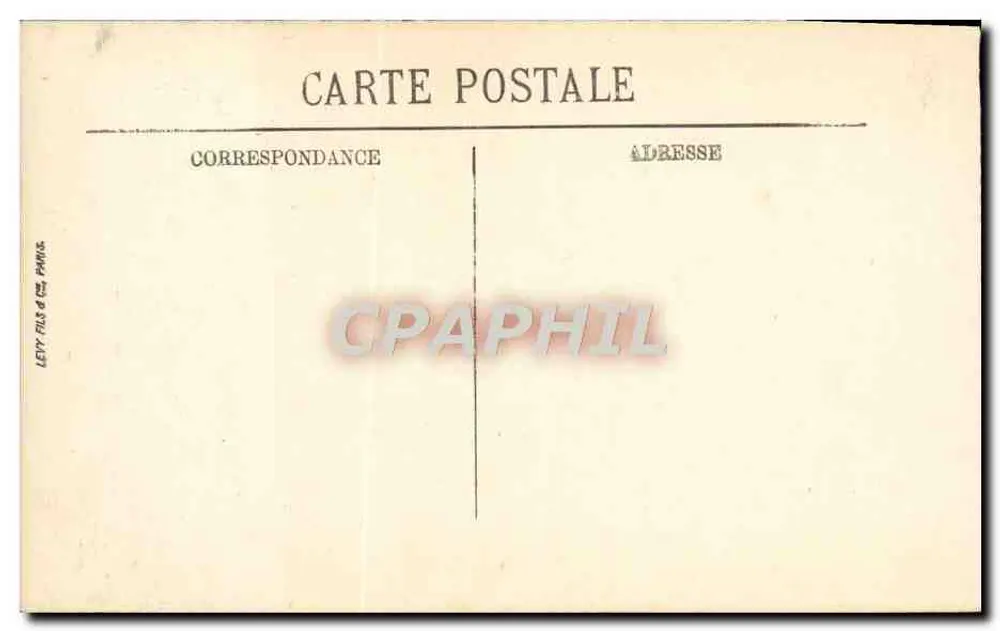 Auxerre — A Torre de Horóscopo — LL. — Editor Lety Fils & Cie, Paris - Verso
