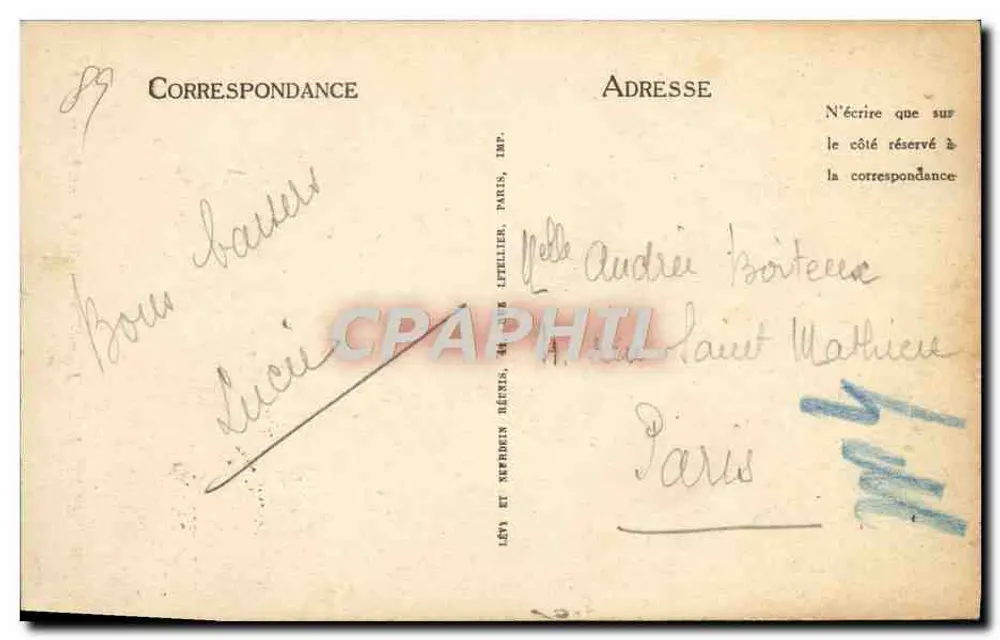 Auxerre — Fachada da Igreja de São Pedro — LL - Verso