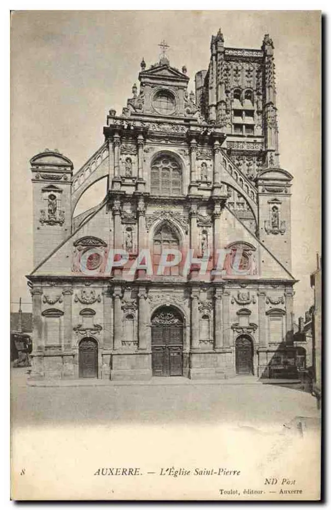 Auxerre — A Igreja de São Pedro — Toulot, editor — n°8 - Frente