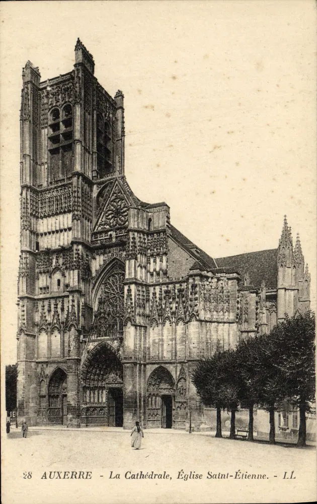 Auxerre - La Cathédrale, Église Saint-Étienne - L.L. - Recto
