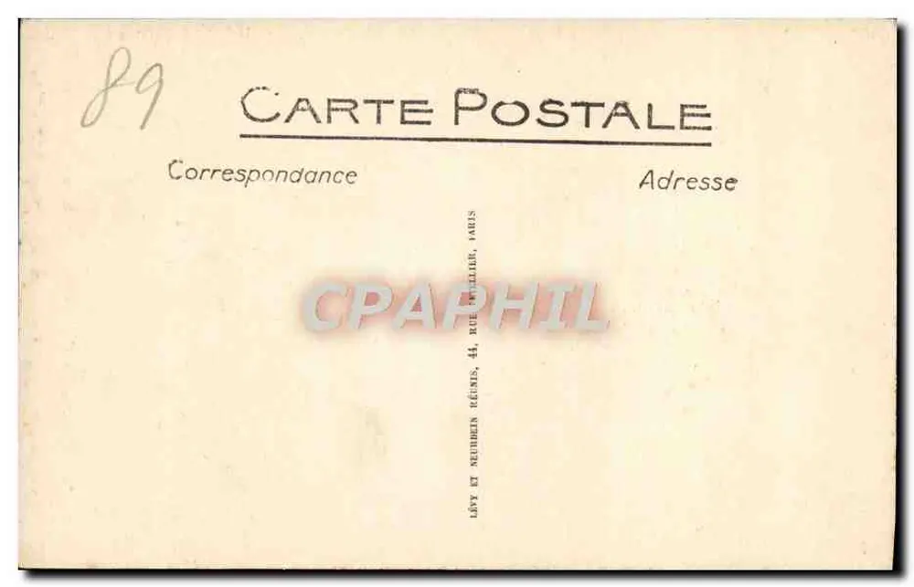 Auxerre - La Cathédrale, Église Saint-Étienne - L.L. - Verso