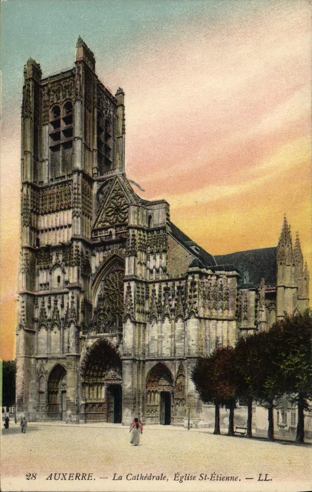 Auxerre — La Cathédrale, Église St-Étienne — LL, n°28 - Recto