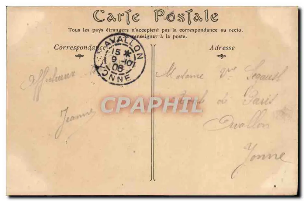 Auxerre — Vue prise des Bords de l'Yonne — Toulout, éditeur - Verso