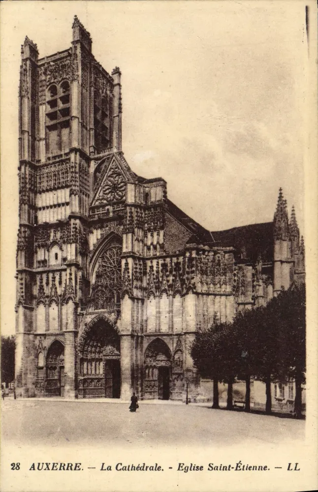 Auxerre — Die Kathedrale — Kirche Saint-Étienne — LL - Vorderseite