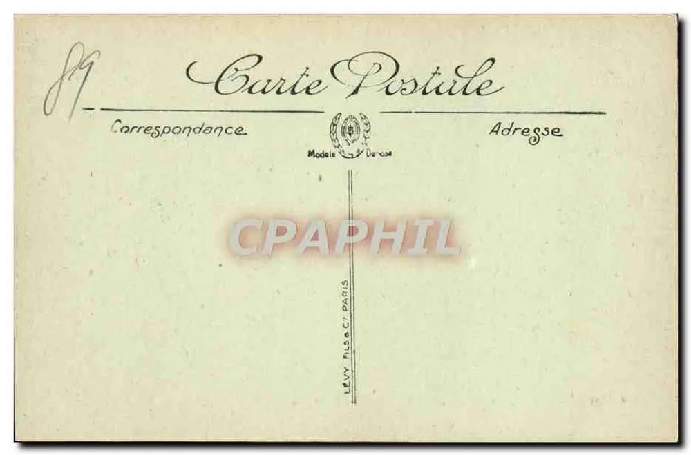 Auxerre — Ansicht der Kathedrale vom Belvédère — Manifacier — LL. - Rückseite