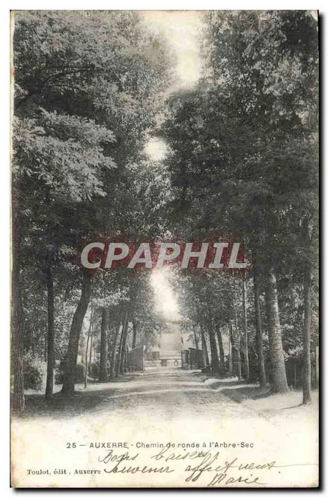 Auxerre - Caminho de volta ao Arbre-Sec — Toulot, editor, n°25 - Frente