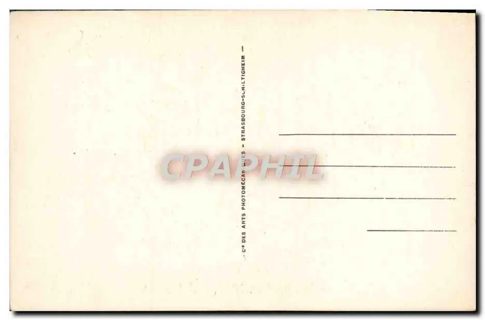 Auxerre - Die Kathedrale vom Ufer der Yonne gesehen — Vintage Postcard/Antike Ansichtskarte n°228, Verlag Antike Ansichtskarte des Arts Photomecaniques - Rückseite