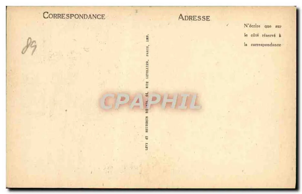 Auxerre - Die Kathedrale, Kirche Saint-Étienne — Notices J.D. - Rückseite