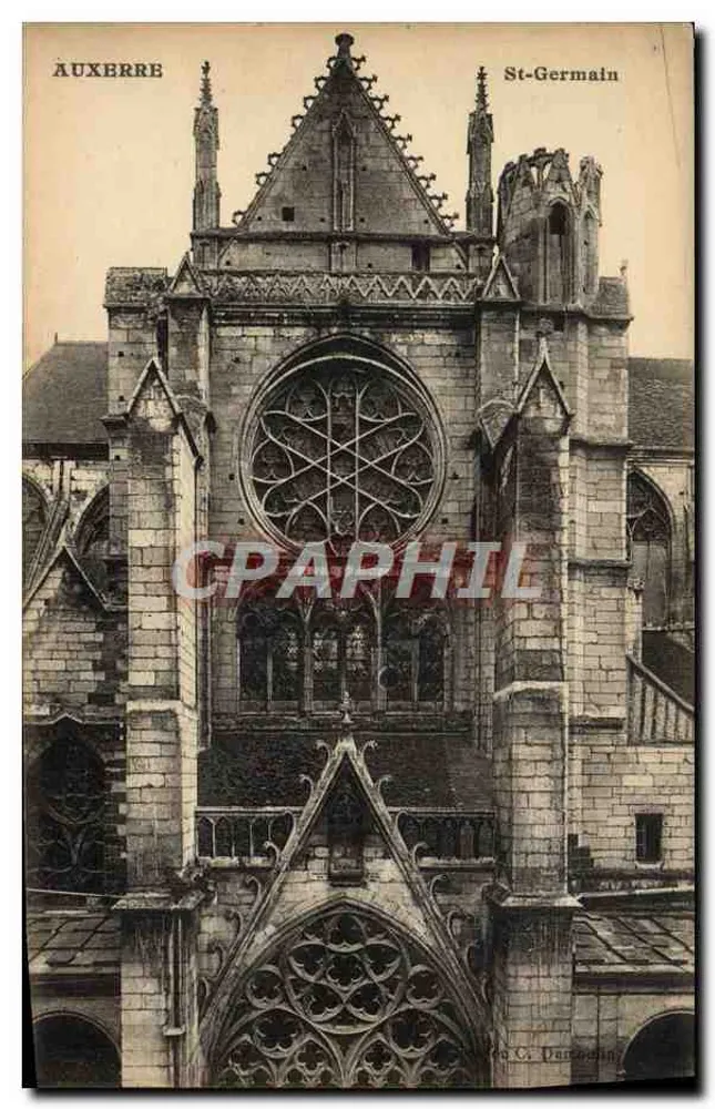 Auxerre — Igreja de São Germain — editor C. Darrouin - Frente