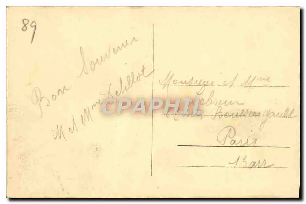 Auxerre — Nordseite des Querbaus, Portal Saint-Germain — CL. G. HARRY ED. - Rückseite