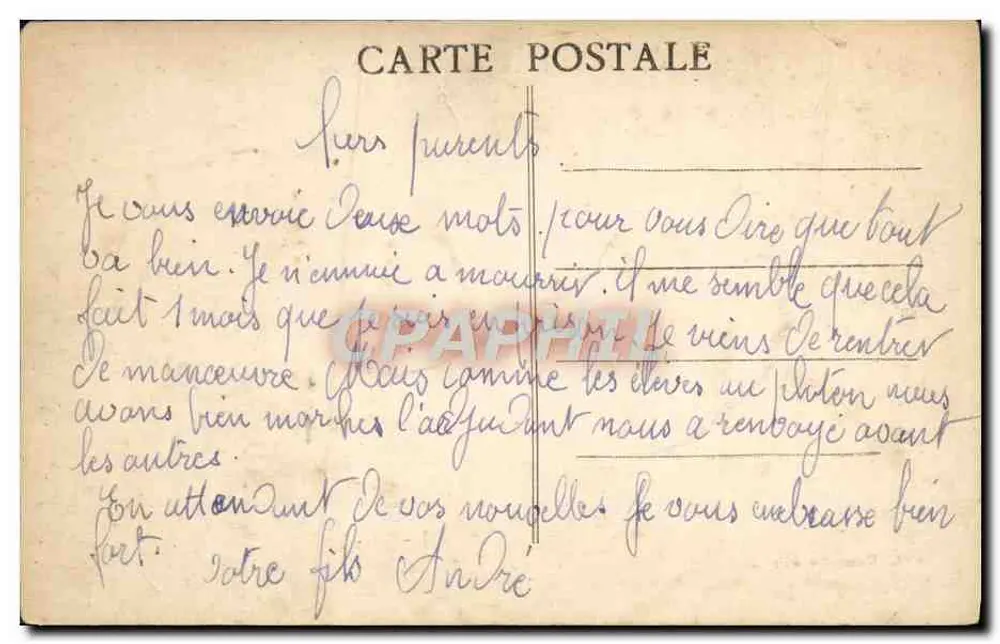 Auxerre — Die Kathedrale, Blick von den Ufern — C. Dameulie Verlag - Rückseite