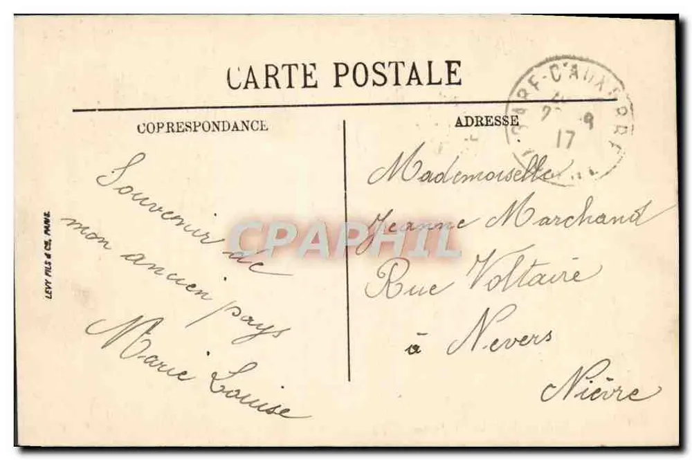 Auxerre — O Palácio de Justiça — LL. - Verso