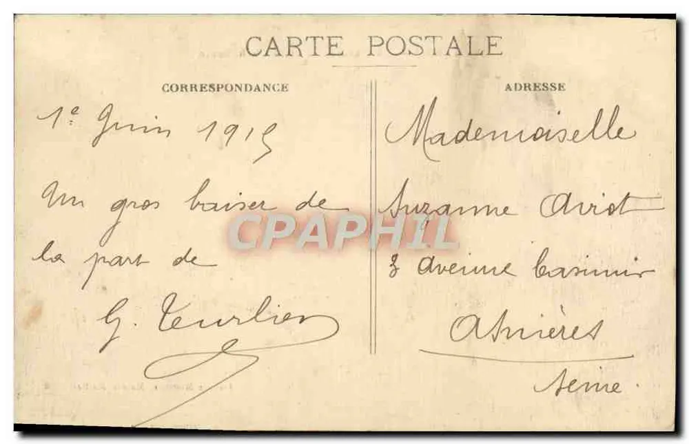 Auxerre — La Passerelle et la Cathédrale — Galerie Moderne, Maison Mailler - Verso