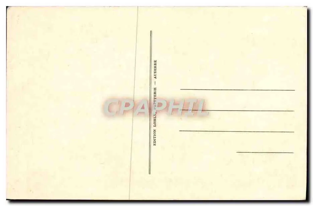 Auxerre — Tor der Uhr und Haus des 15. Jahrhunderts — Édition Lohla Patterie - Rückseite
