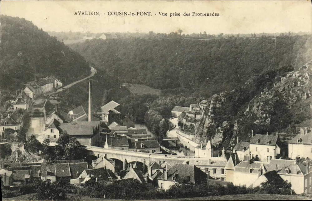 Avallon - Cousin-le-Pont - Ansicht vom Pronenades - Vorderseite