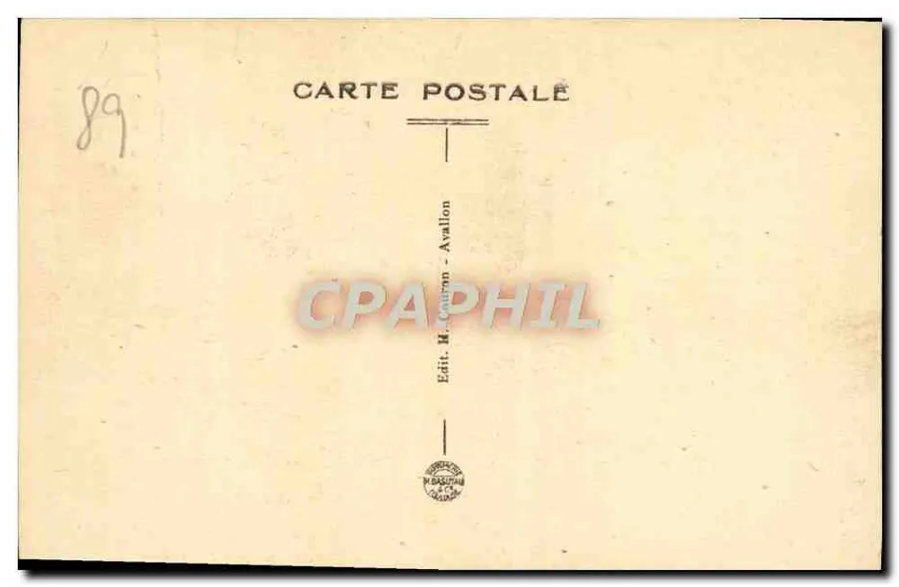 Avallon — Allgemeiner Blick auf AVALLON, aus den Chaumies — Avallonnais-Morvan, Nr. 18 - Rückseite