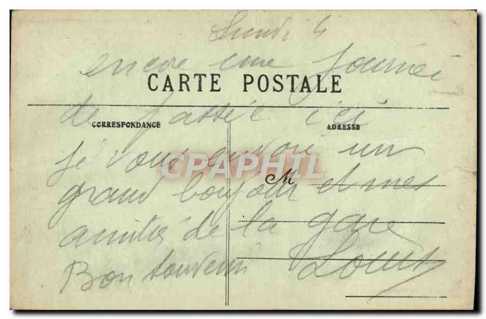 Avallon - Ansicht der Promenaden der Petite Porte — Pothain, Verlag Avallon, n°92 - Rückseite