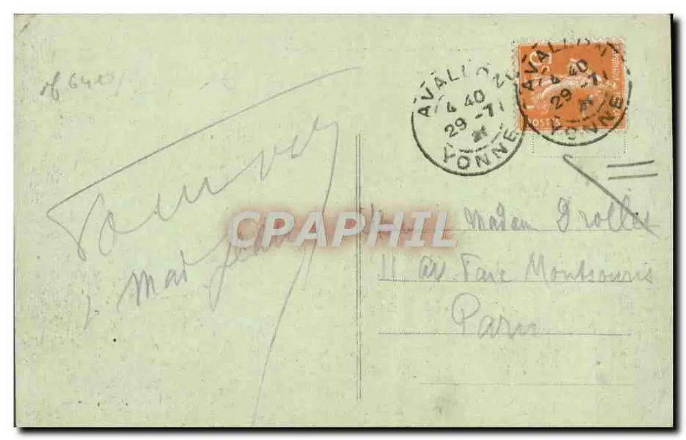 Tal des Cousin — Die malerischen Orte — Avallon - Rückseite