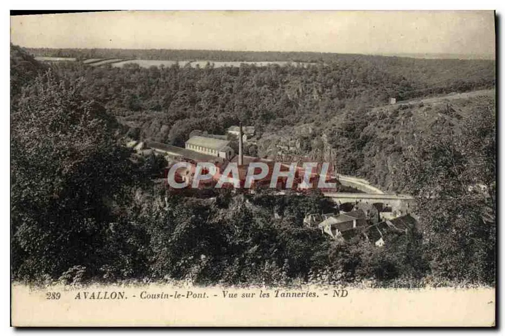 Avallon - Cousin-le-Pont - Blick auf die Gerbereien - Vorderseite