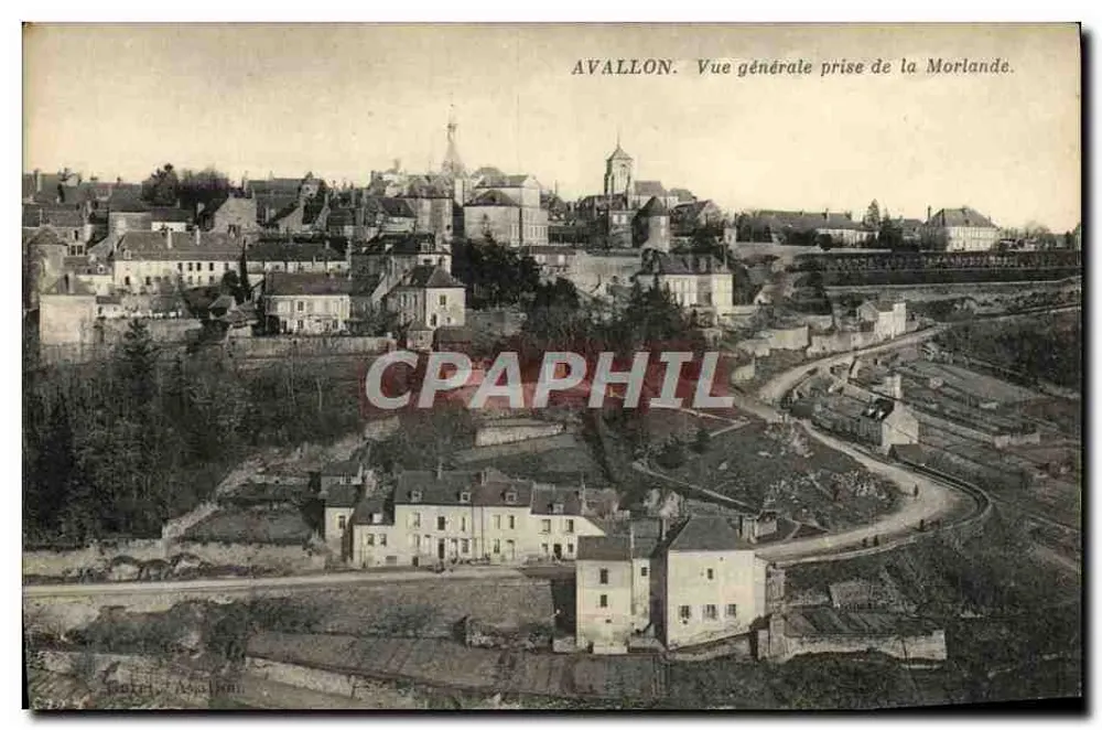 Avallon — Allgemeiner Blick vom Morlande — Boujean & Avallon - Vorderseite