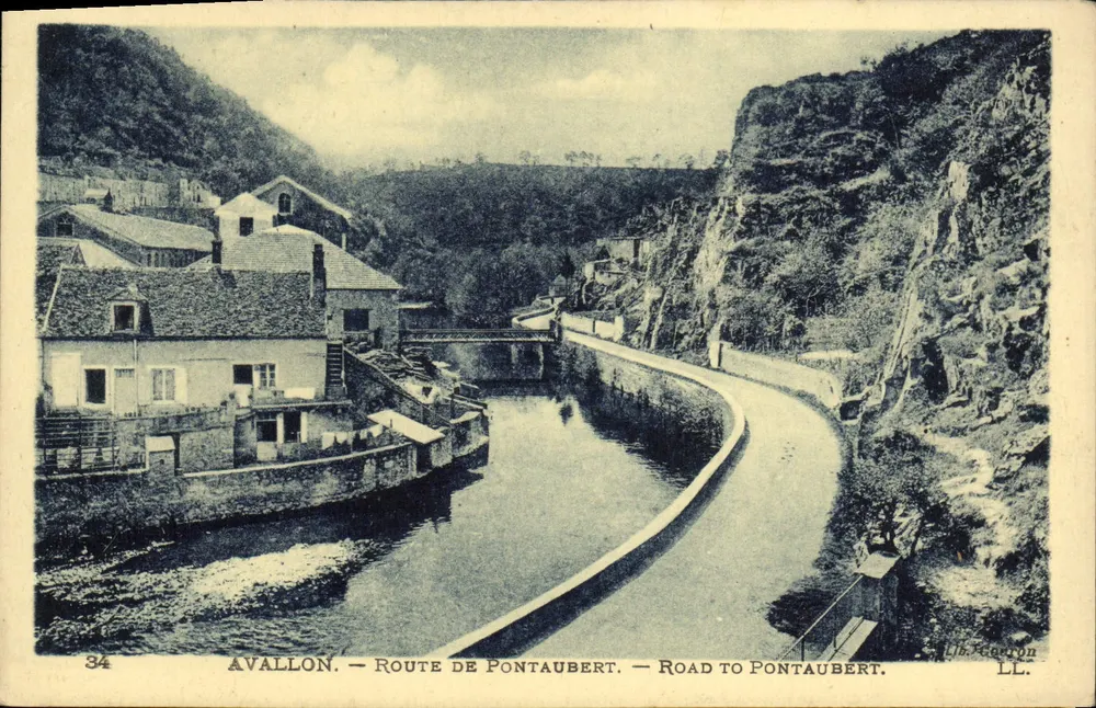 Avallon — Route de Pontaubert — Lib. Ragonon LL. - Frente