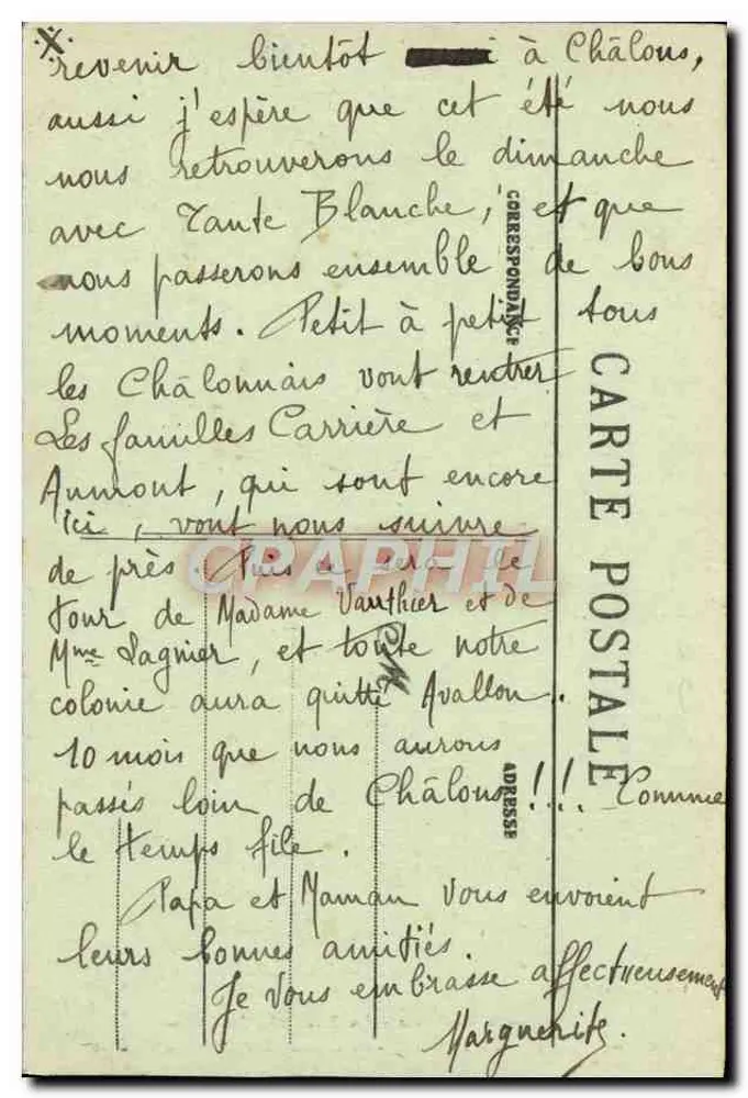 Tal des Cousin — Die Schönen Landschaften — Pothain, Verlag Avallon, Nr. 164 - Rückseite