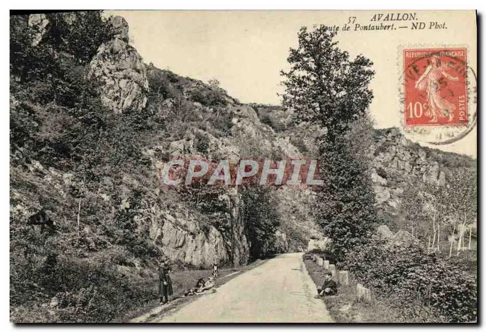 Trasa do Pontauberl — Avallon — ND Pbot. - Awers