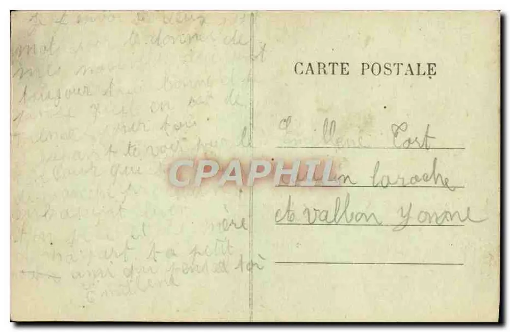 Avallon — As margens do Cousin — Edit. H. Couron, Avallon, n°16 - Verso